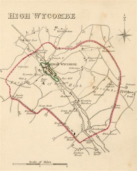 High Wycombe Map 1835