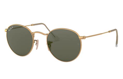 Ray-Ban Round Metal RB3447 Polished Gold - Metal - Green Lenses - 0RB344700150 | Ray-Ban® USA