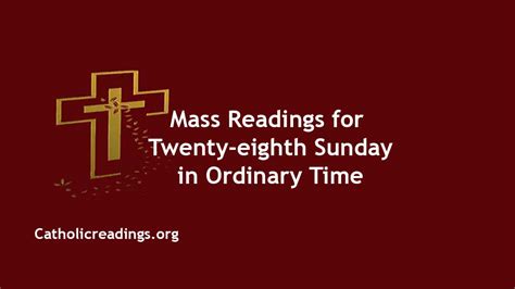 Sunday Mass Readings for October 15 2023, 28th Sunday in Ordinary Time