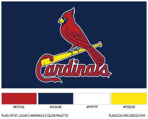 St. Louis Cardinals flag color codes