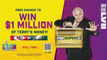 FOX Bet Super 6 Super Bowl 2023 TV Spot, 'Terry's Money: $1 Million' - iSpot.tv