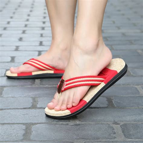 LOULUEN Brand Female flip flops Women Beach Slippers High Quality Outside Slipper Casual Shoes ...