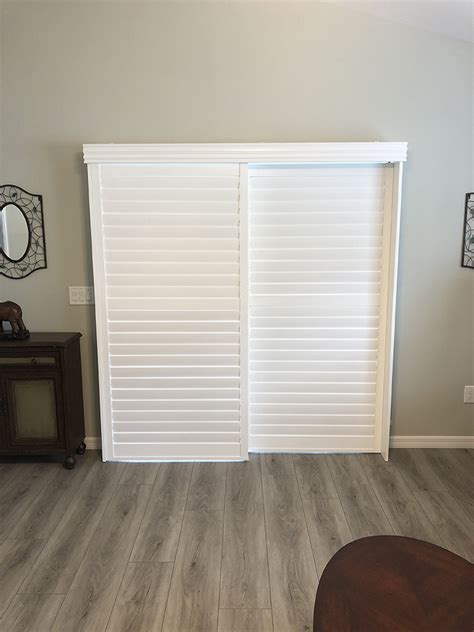 Bypass Plantation Shutters For Sliding Glass Doors