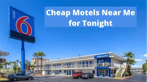 Top 10 Cheap Motels Near Me for Tonight Under $30 [Compare]