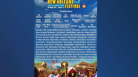 Jazz Fest releases lineup