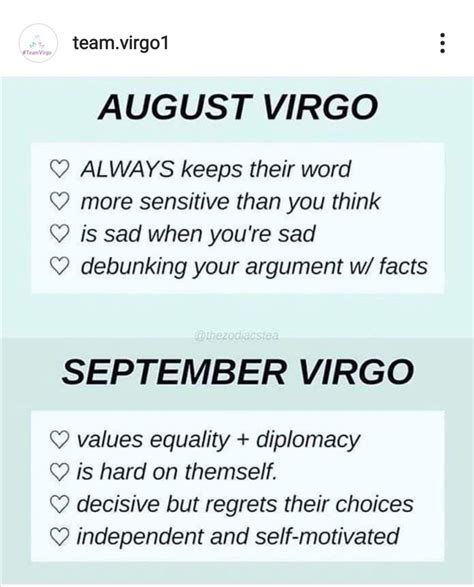 Qual é a diferença entre um August Virgo e um Virgem de setembro ...