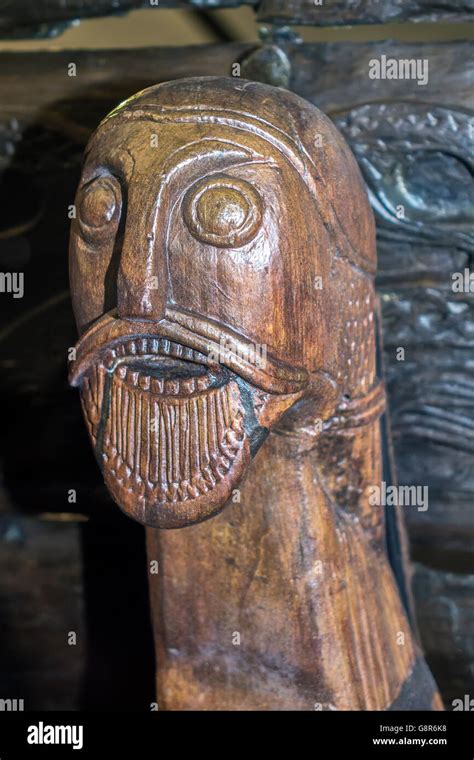 Sledge Carving Viking Ship Museum Oslo Norway Stock Photo - Alamy