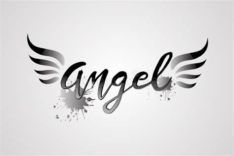 Angel with heart logo stock vector. Illustration of creative - 23596304