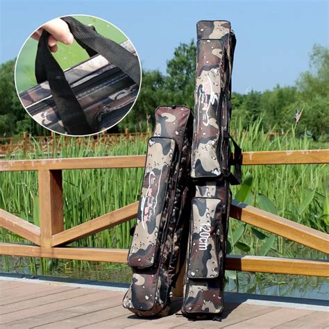 Sougayilang Portable Fishing Rod Bag 80/120cm Large Capacity Multi ...