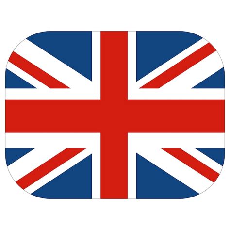 Premium Vector | United kingdom flag in design shape flag of uk