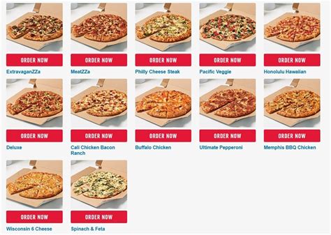 Dominos Pizza Menu Prices 2024: Lunch + Dinner