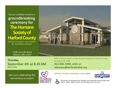 Groundbreaking Ceremony - The Humane Society of Harford County