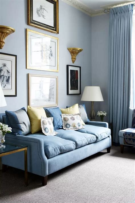 Small living room ideas | House & Garden | Blue grey living room, Small living room decor, Small ...