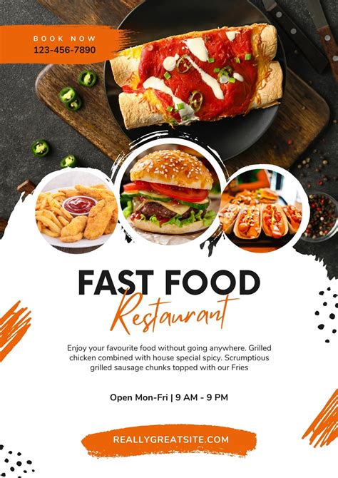 Fast Food Special Flyer Design PSD Template Free Download, 57% OFF