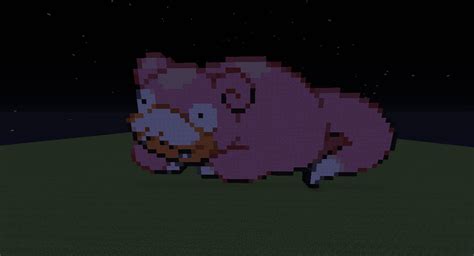 Pokemon - Slowpoke Minecraft Pixel Art by ZephLotus on DeviantArt