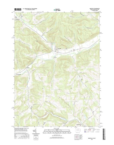 MyTopo Knoxville, Pennsylvania USGS Quad Topo Map