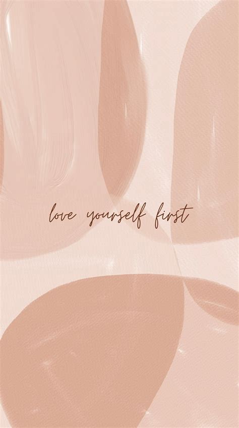 Love Yourself First iPhone Wallpaper Smartphone Screensaver Ios Lock Screen - Etsy