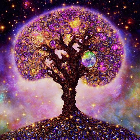 Cosmic Tree of Life Digital Art by Peggy Collins - Fine Art America