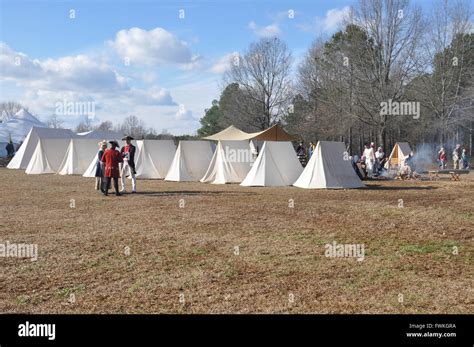 A Reenactment of the Battle of Cowpens in Cowpens,South Carolina Stock ...