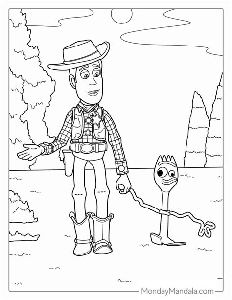 Toy Story 4 Coloring Page Drawing And Coloring For Kids Toy Story Para ...