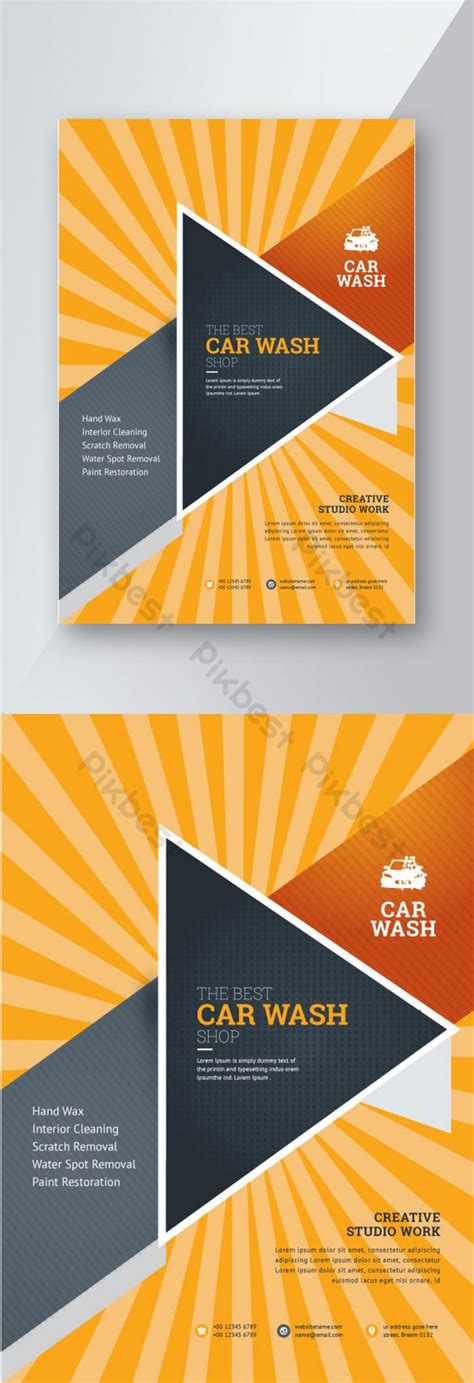 Car Wash Flyer Design Template | AI Free Download - Pikbest