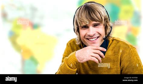 Man wearing headset hi-res stock photography and images - Alamy