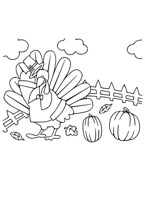 Free Printable Thanksgiving Fence Coloring Page, Sheet and Picture for Adults and Kids (Girls ...