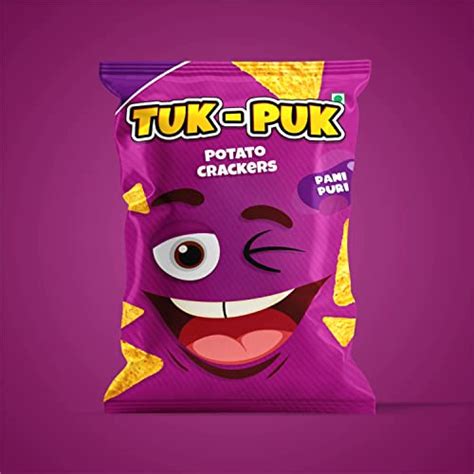 TUK-PUK Potato Chips Pani Puri flavour, Crunchy Chips & Snacks