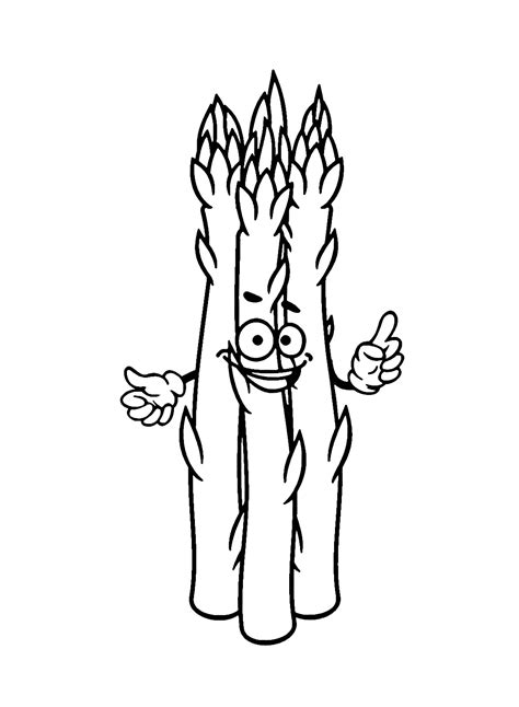 Asparagus Coloring Pages — Coloring Pages to Print
