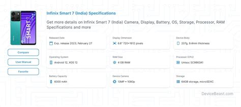 Infinix Smart 7 (India) Specifications | DeviceBeast.com