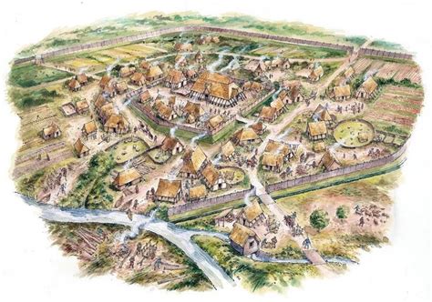 The Burh | Fantasy city map, Fantasy city, Anglo saxon history