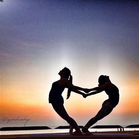 Arching Heart | Couples yoga, Partner yoga poses, Partner yoga