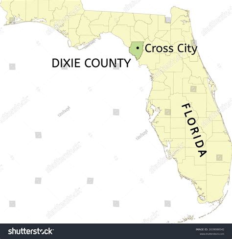 21 Dixie county map Images, Stock Photos & Vectors | Shutterstock