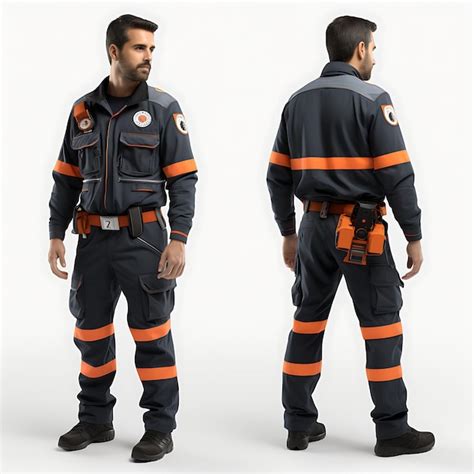 Premium Photo | 3D of Emt in Ems Uniform Showcasing the Emts Essential ...