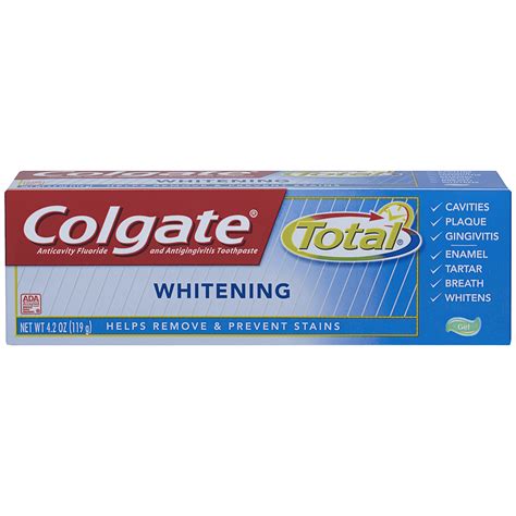 Colgate Total Whitening Gel Toothpaste - 4.2 oz - Walmart.com