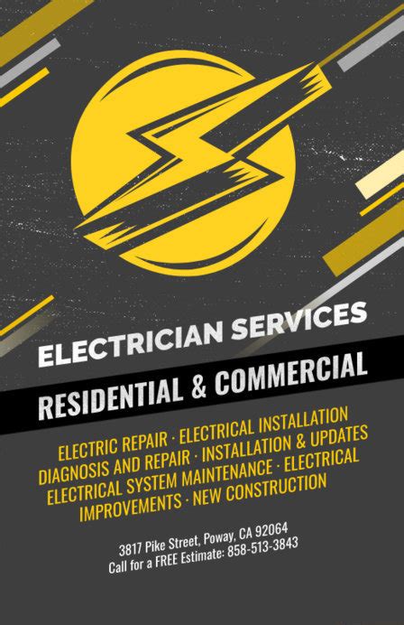 Placeit - Electrician Flyer Template