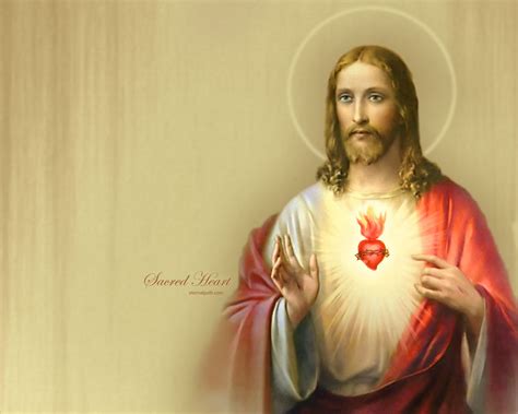 Sacred Heart Of Jesus Wallpaper - WallpaperSafari