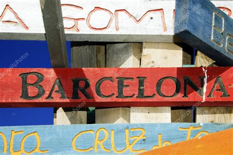 Barcelona sign Stock Photo by ©nito103 12020028