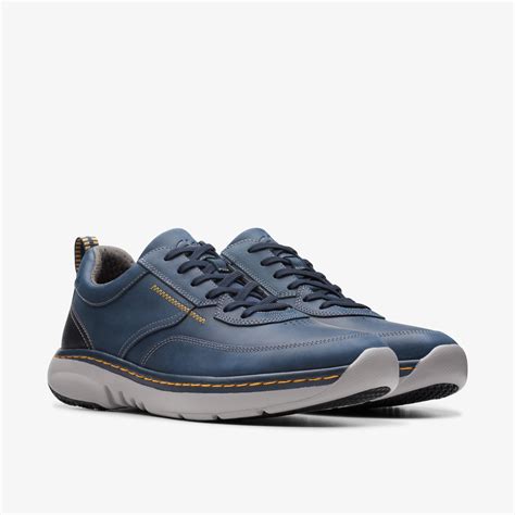 MENS Clarks Pro Lace Navy Leather Sneakers | Clarks US