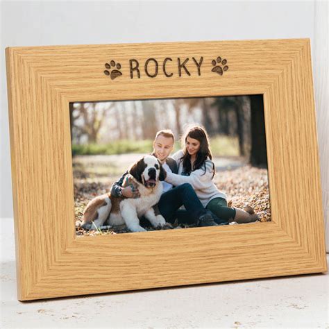 Personalised Dog Photo Frame By Dust and Things