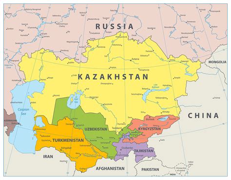 Kazakhstan / Maps, Geography, Facts | Mappr