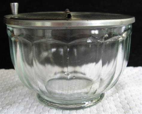 Vintage Glass Sugar Bowl