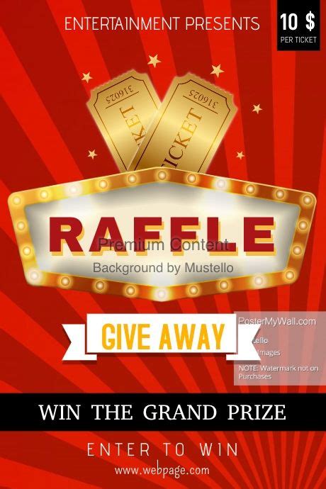 Find design templates for Raffle Contest. Easy to customize. Download ...