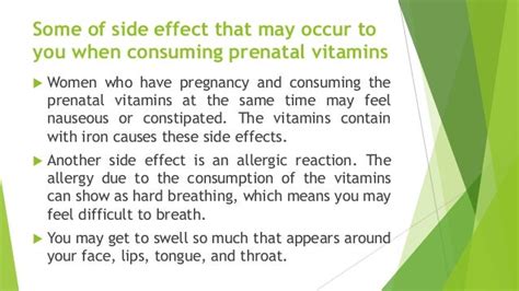 Prenatal Vitamins Side Effects