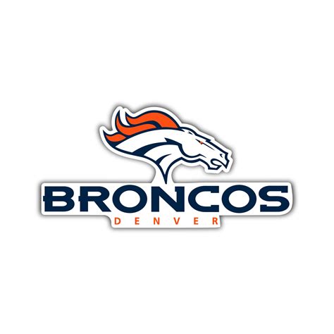 Denver Broncos – Full Color Vinyl Sticker – Custom Size – Sports ...