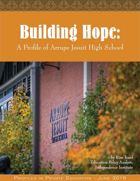 Building Hope: A Profile of Arrupe Jesuit High School - Independence ...