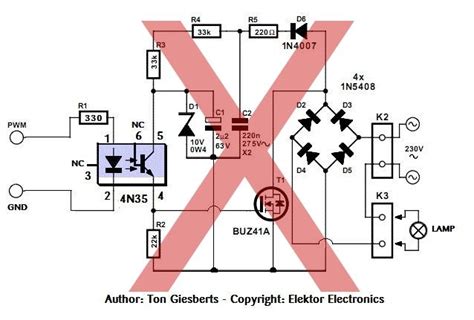 AC PWM Dimmer for Arduino | Arduino, Circuit, Transistors