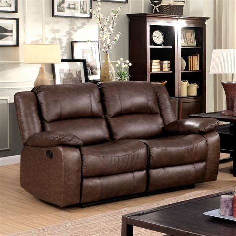 Faux Leather Loveseat | Minimalis