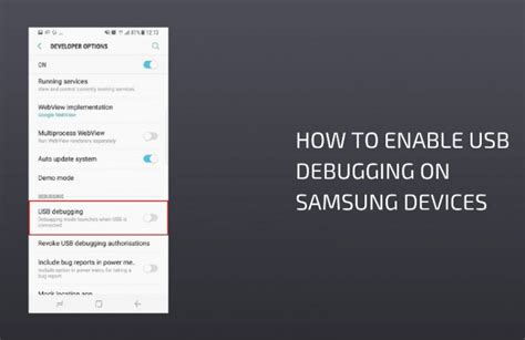 How to Enable Usb Debugging on Samsung Android Devices