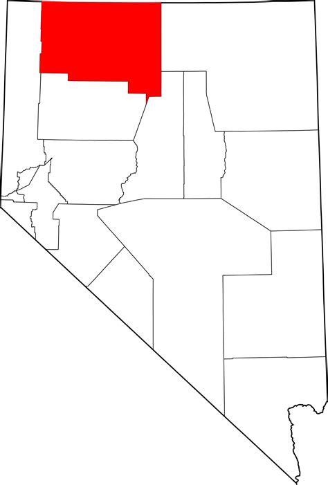 Map Of Nevada Highlighting Humboldt County - Humboldt County Nevada ...